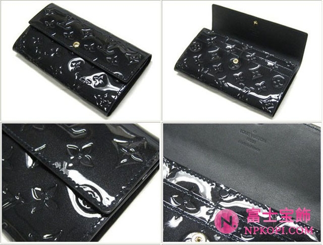 (LOUIS VUITTON)ルイヴィトン コピー財布 ヴェルニ財布 ファスナー付き長札 ポルトフォイユサラM91464